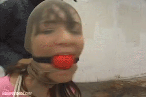 www.escapevideos.com - Stephanie Ball Gagged Hooded thumbnail
